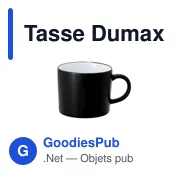 Tasse personnalisable en céramique Dumax avec logo - Miniature 5