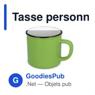 Tasse personnalisable en céramique style émail 280 ml avec logo - Miniature 5