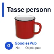 Tasse personnalisable en céramique style émail 280 ml avec logo - Miniature 6
