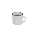Variante Blanc - Tasse personnalisable en céramique style émail 280 ml avec logo