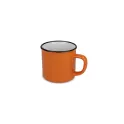 Variante Orange - Tasse personnalisable en céramique style émail 280 ml avec logo
