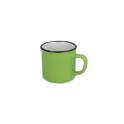 Variante Vert clair - Tasse personnalisable en céramique style émail 280 ml avec logo