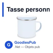 Tasse personnalisable en acier émaillé 350 ml avec logo - Émail - Miniature 2