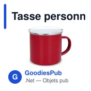 Tasse personnalisable en acier émaillé 350 ml avec logo - Émail - Miniature 3