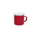 Variante Rouge - Tasse personnalisable en acier émaillé 350 ml avec logo - Émail
