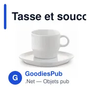 Tasse et soucoupe personnalisables en porcelaine 180 ml avec logo - Satellite - Miniature 2