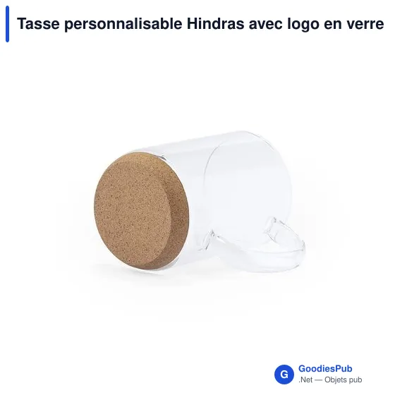 Tasse personnalisable Hindras avec logo en verre borosilicate - Image 4