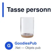 Tasse personnalisable Hindras avec logo en verre borosilicate - Miniature 6