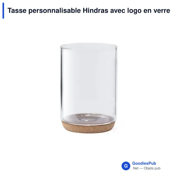 Tasse personnalisable Hindras avec logo en verre borosilicate - Image 6