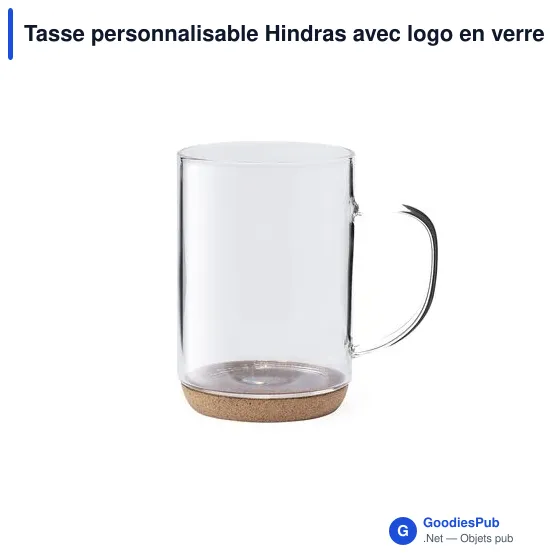 Tasse personnalisable Hindras avec logo en verre borosilicate - Image 7