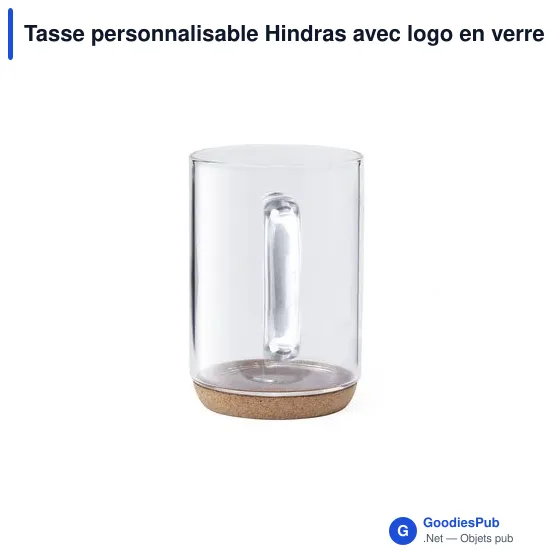 Tasse personnalisable Hindras avec logo en verre borosilicate - Image 8