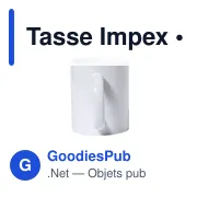 Tasse en céramique personnalisable pour logo - Tasse Impex - Miniature 3