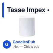 Tasse en céramique personnalisable pour logo - Tasse Impex - Miniature 4