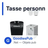 Tasse personnalisable 280 ml noire en céramique avec logo - InSideOut Fjord All Black - Miniature 1