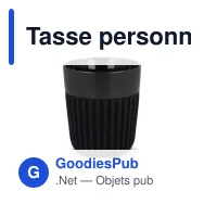 Tasse personnalisable 280 ml noire en céramique avec logo - InSideOut Fjord All Black - Miniature 2