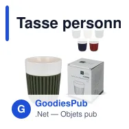 Tasse personnalisable 280 ml en céramique et silicone avec logo - InSideOut Fjord - Miniature 1