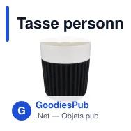 Tasse personnalisable 280 ml en céramique et silicone avec logo - InSideOut Fjord - Miniature 3