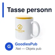 Tasse personnalisable en céramique Kulmer avec logo - Miniature 1