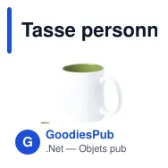 Tasse personnalisable en céramique Kulmer avec logo - Miniature 2