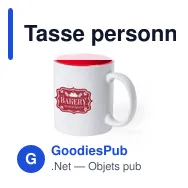 Tasse personnalisable en céramique Kulmer avec logo - Miniature 5