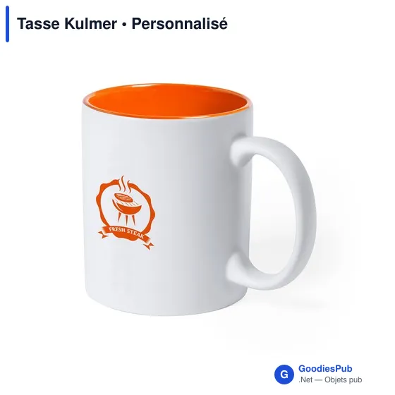 Tasse personnalisable en céramique Kulmer avec logo - Image 9