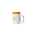 Variante jaune - Tasse personnalisable en céramique Kulmer avec logo