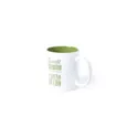 Variante vert - Tasse personnalisable en céramique Kulmer avec logo