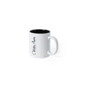 Variante noir - Tasse personnalisable en céramique Kulmer avec logo