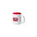 Variante rouge - Tasse personnalisable en céramique Kulmer avec logo