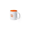 Variante orange - Tasse personnalisable en céramique Kulmer avec logo