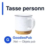Tasse personnalisable Larray avec logo en céramique - Miniature 4