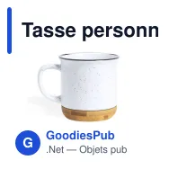 Tasse personnalisable Larray avec logo en céramique - Miniature 5