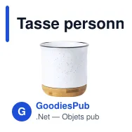 Tasse personnalisable Larray avec logo en céramique - Miniature 6