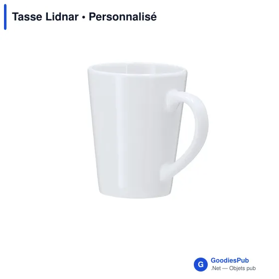Tasse personnalisable en céramique Lidnar avec logo - Image 3