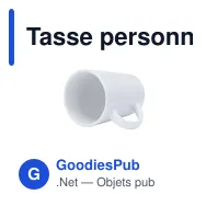 Tasse personnalisable en céramique Lidnar avec logo - Miniature 4