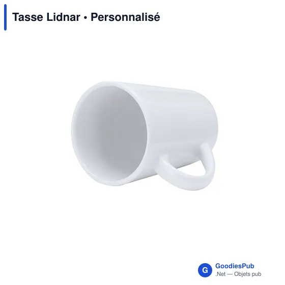 Tasse personnalisable en céramique Lidnar avec logo - Image 4