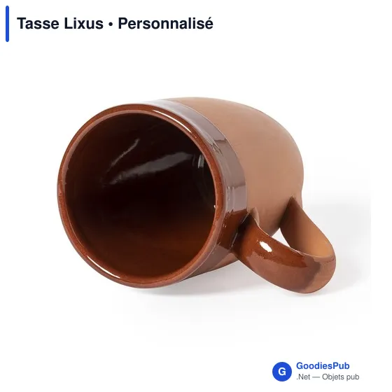 Tasse personnalisable Lixus avec logo - Mug en argile durable - Image 2