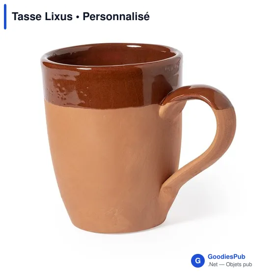 Tasse personnalisable Lixus avec logo - Mug en argile durable - Image 3