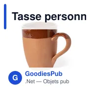 Tasse personnalisable Lixus avec logo - Mug en argile durable - Miniature 4