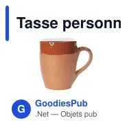 Tasse personnalisable Lixus avec logo - Mug en argile durable - Miniature 6