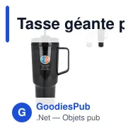Tasse géante personnalisable en R-PET 1,2 L avec logo - Miami - Miniature 1