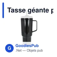 Tasse géante personnalisable en R-PET 1,2 L avec logo - Miami - Miniature 3