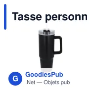 Tasse personnalisable 800 ml à poignée et paille, en inox recyclé avec logo - Miami - Miniature 7