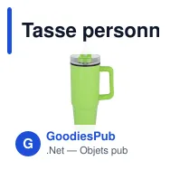 Tasse personnalisable 800 ml à poignée et paille, en inox recyclé avec logo - Miami - Miniature 8