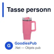 Tasse personnalisable 800 ml à poignée et paille, en inox recyclé avec logo - Miami - Miniature 9