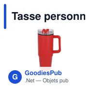 Tasse personnalisable 800 ml à poignée et paille, en inox recyclé avec logo - Miami - Miniature 10