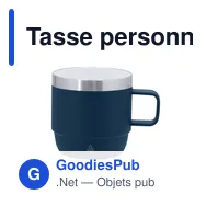 Tasse personnalisable Milayka en acier inoxydable recyclé avec logo - Miniature 1