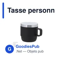 Tasse personnalisable Milayka en acier inoxydable recyclé avec logo - Miniature 12