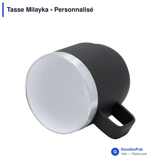 Tasse personnalisable Milayka en acier inoxydable recyclé avec logo - Image 10