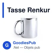 Tasse personnalisable en céramique Renkur avec logo - Miniature 6